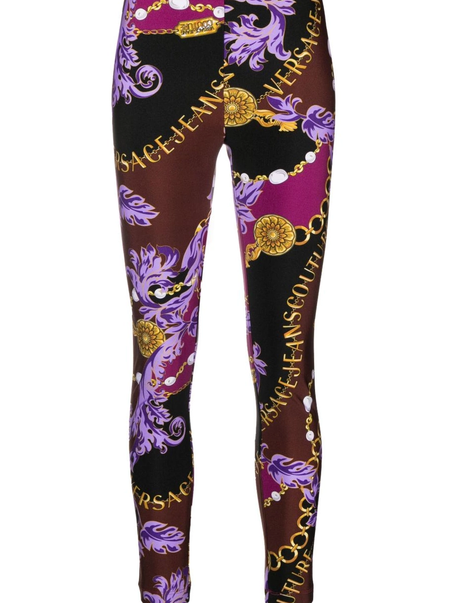 Cheap Versace Women logo-print leggings Jeans Couture 0814